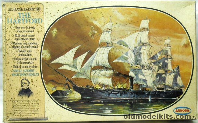 Aurora 1/115 The Hartford - Admiral Farraguts Flagship at Mobile Bay, 441-600 plastic model kit